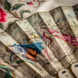 fotografia storica ventaglio femminile